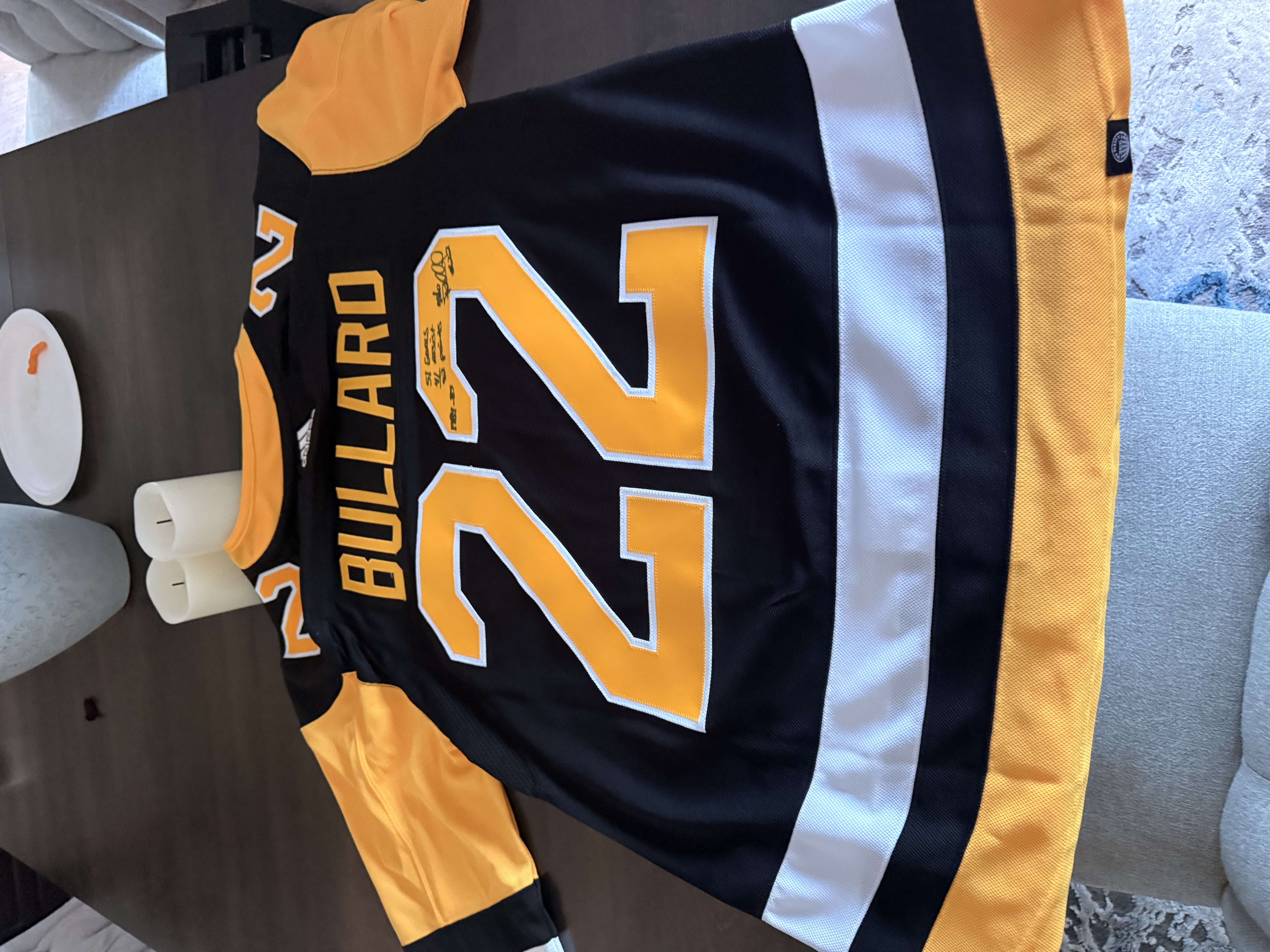 Autographed Jersey Signed by Mike Bullard Himself