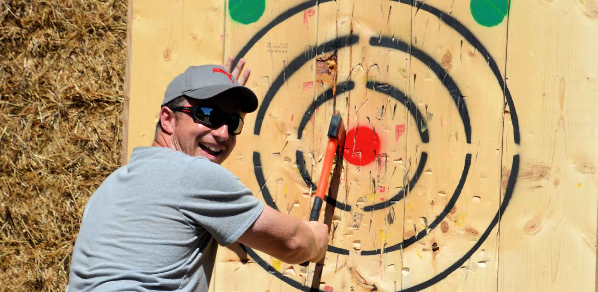 Axe throwing lanes
