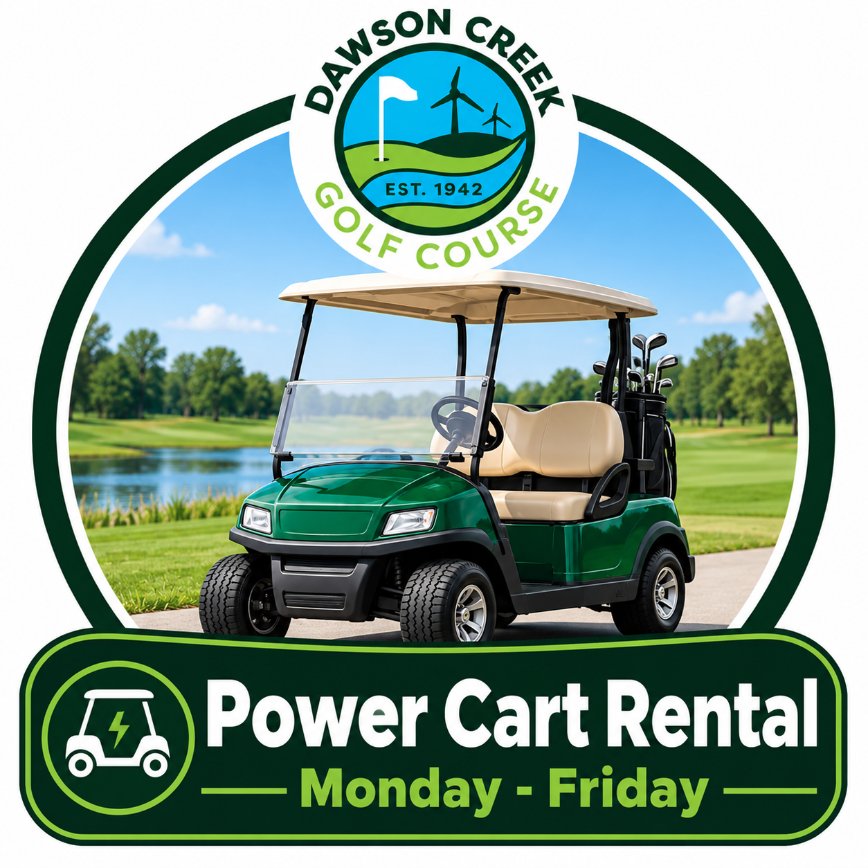 Power Cart Rental Monday-Friday