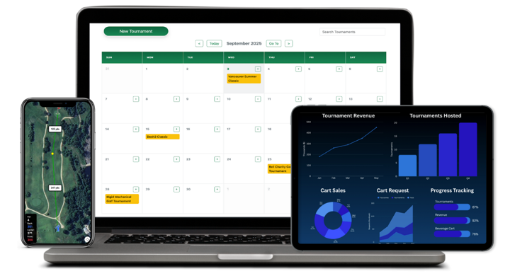 Dash3 connected platform shown across desktop screens